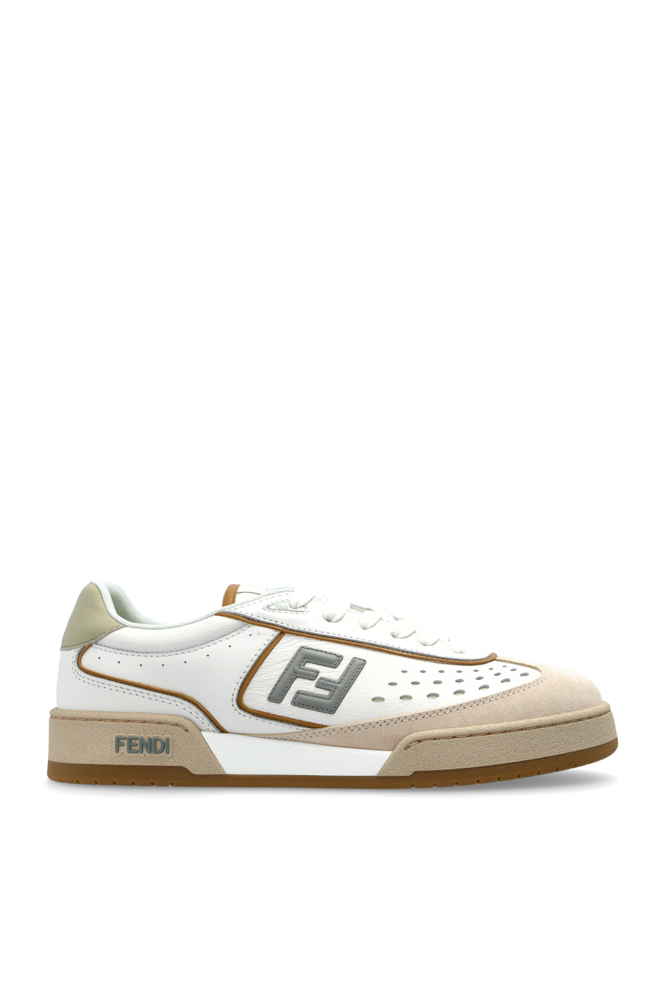 スニーカー FENDI CREAM 100% COTTON 100%LEATHER SNEAKERS CREAM 100% COTTON 100%LEATHER SNEAKERS